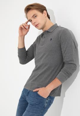 Erkek Antrasit Melanj Basic Sweatshirt