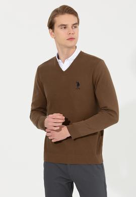 Erkek Coconut V Yaka Basic Triko Kazak