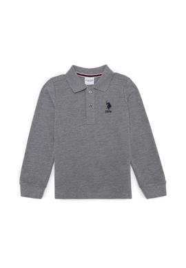 Erkek Çocuk Gri Melanj Basic Sweatshirt