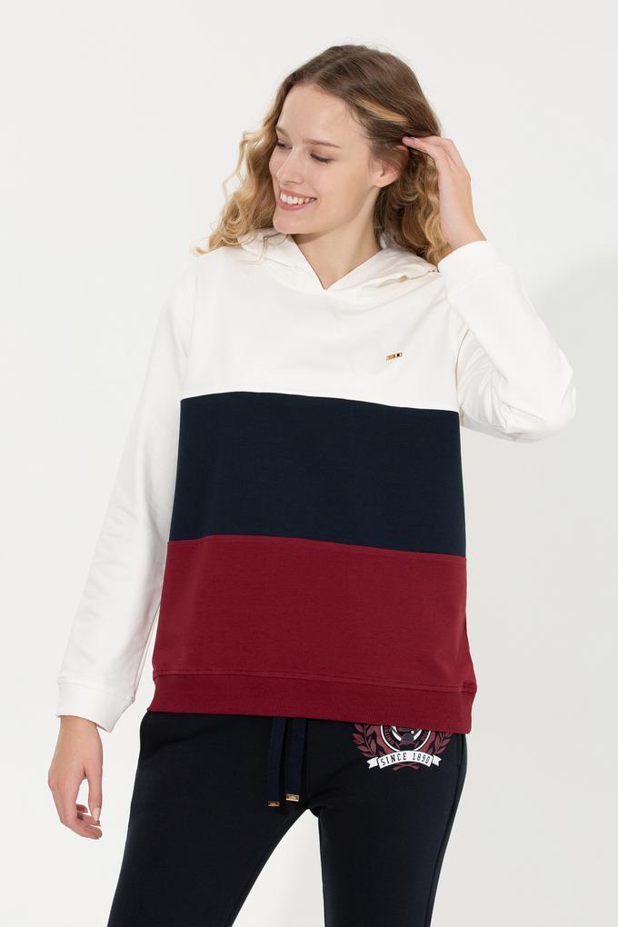 Kadın Vİşne Kapüşonlu Sweatshirt