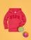 Çocuk Kırmızı Basic Kapüşonlu Sweatshirt