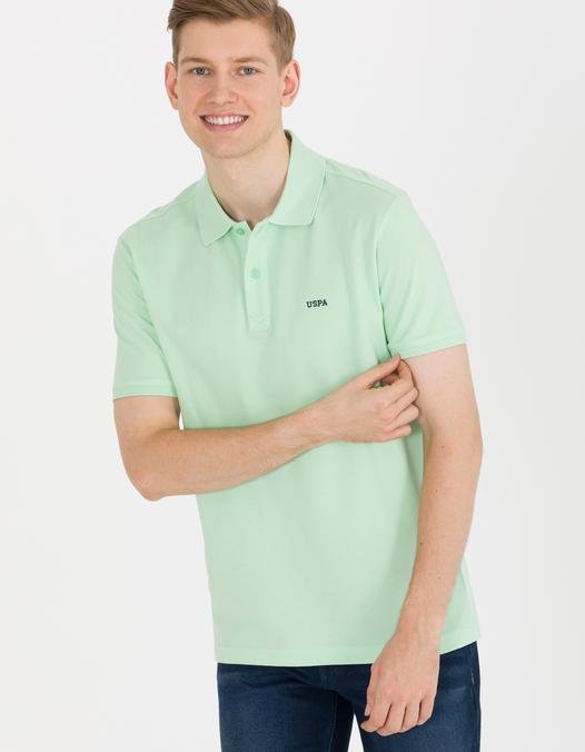 Erkek Mint Yeşili Basic Polo Yaka Tişört
