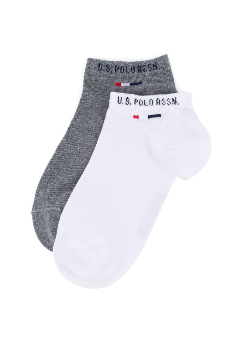 Erkek 2'Lİ Beyaz Patik Çorap