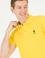 Erkek Koyu Sarı Basic Polo Yaka Tişört