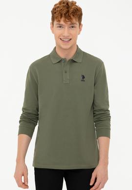 Erkek Haki Basic Sweatshirt