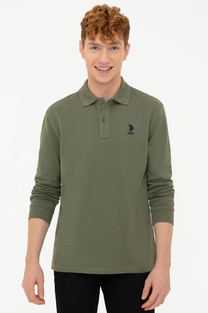 Erkek Haki Basic Sweatshirt