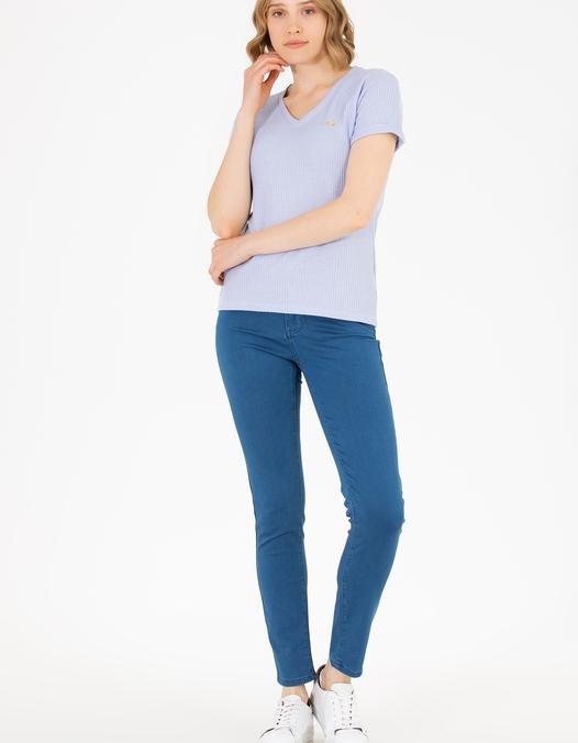 Kadın Açık Mavi Jean Pantolon