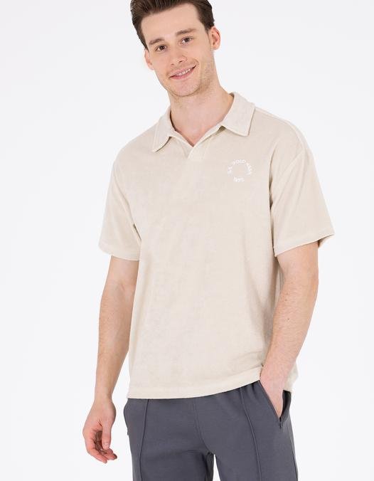 Erkek Taş Comfort Polo Yaka Tişört