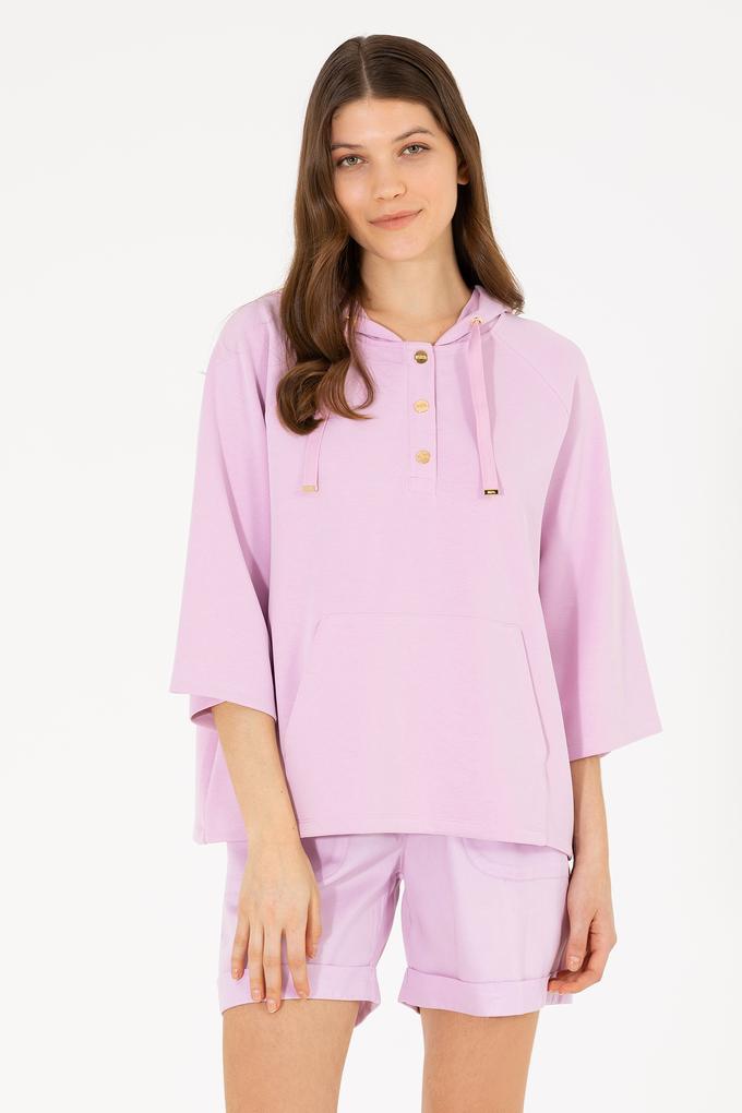 Kadın Manolya Kapüşonlu Sweatshirt