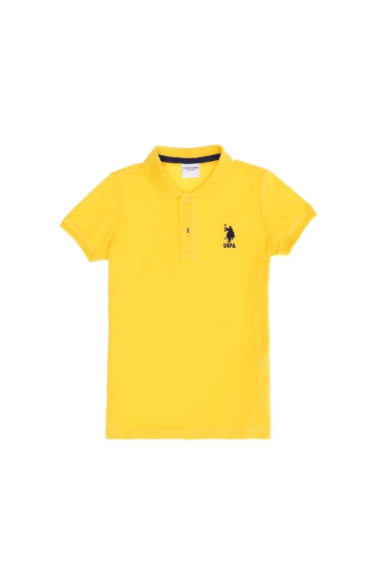 Erkek Çocuk Sarı Basic T-shirt_0