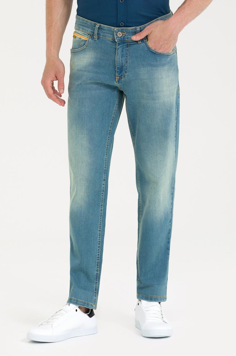 Erkek Açık Mavi Jean Pantolon
