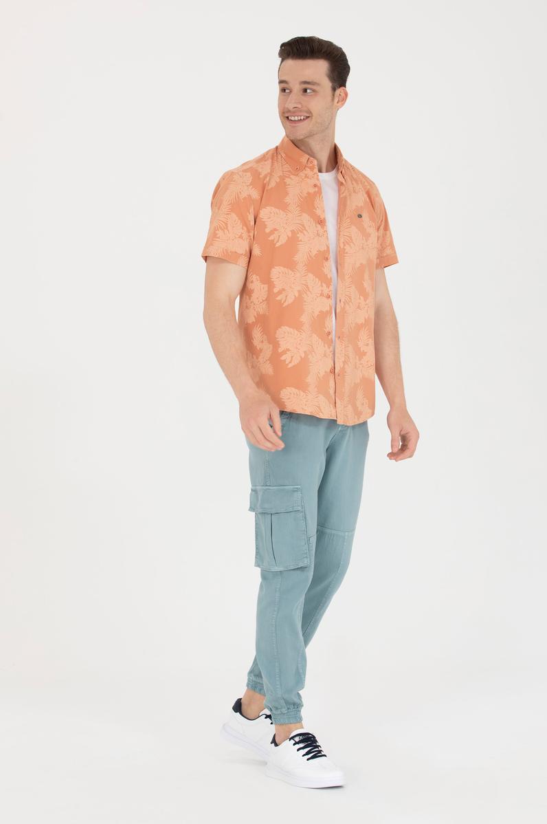Erkek Mint Kanvas Pantolon