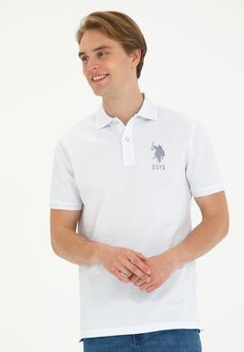 Erkek Beyaz Polo Yaka Tişört