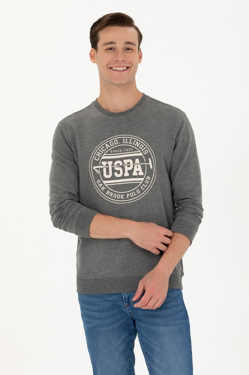 Erkek Antrasit Melanj Sweatshirt