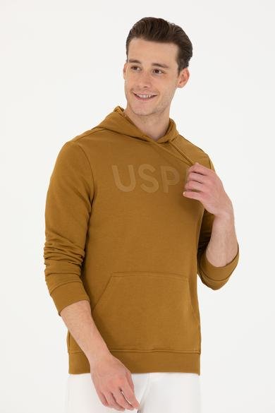 Erkek Açık Haki Basic Sweatshirt