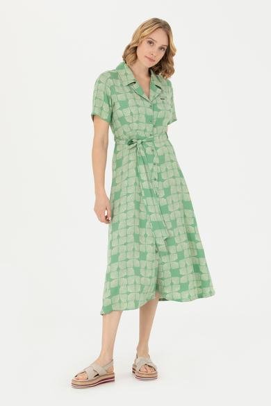 Kadın Yeşil Dokuma Elbise