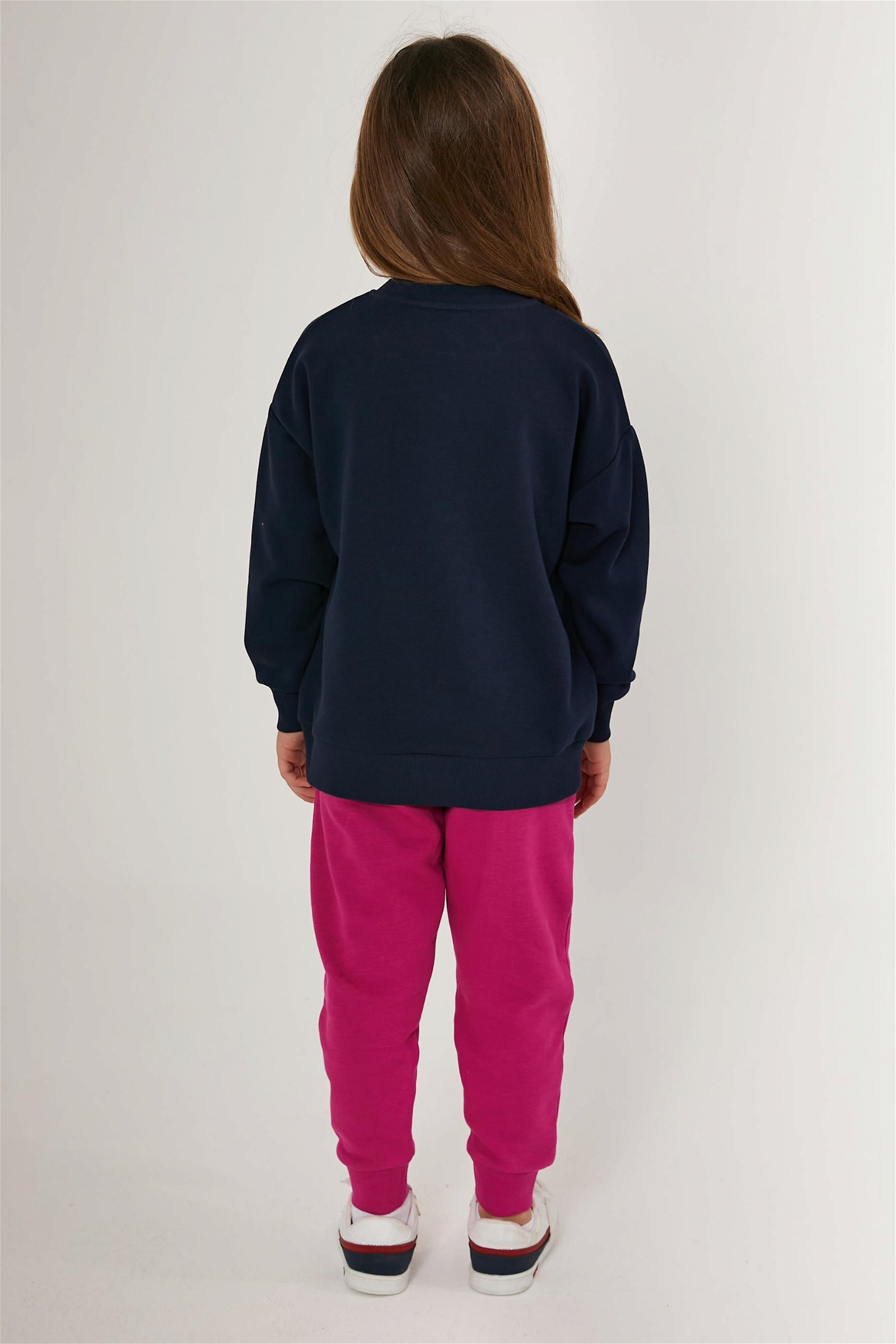 Kız Çocuk Lacivert Pijama Takımı