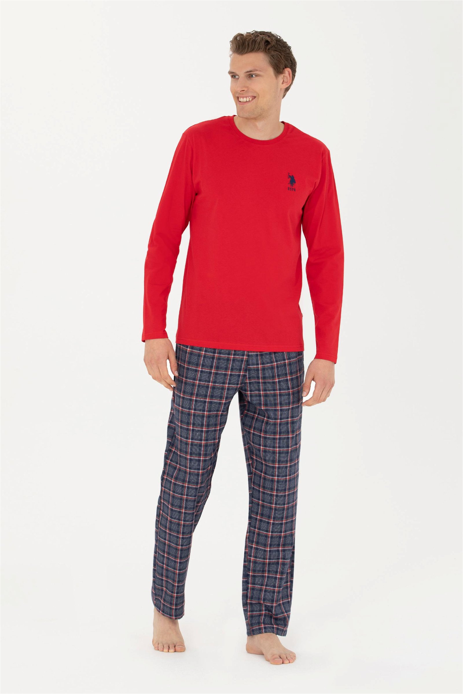Erkek Kırmızı Pijama Takımı
