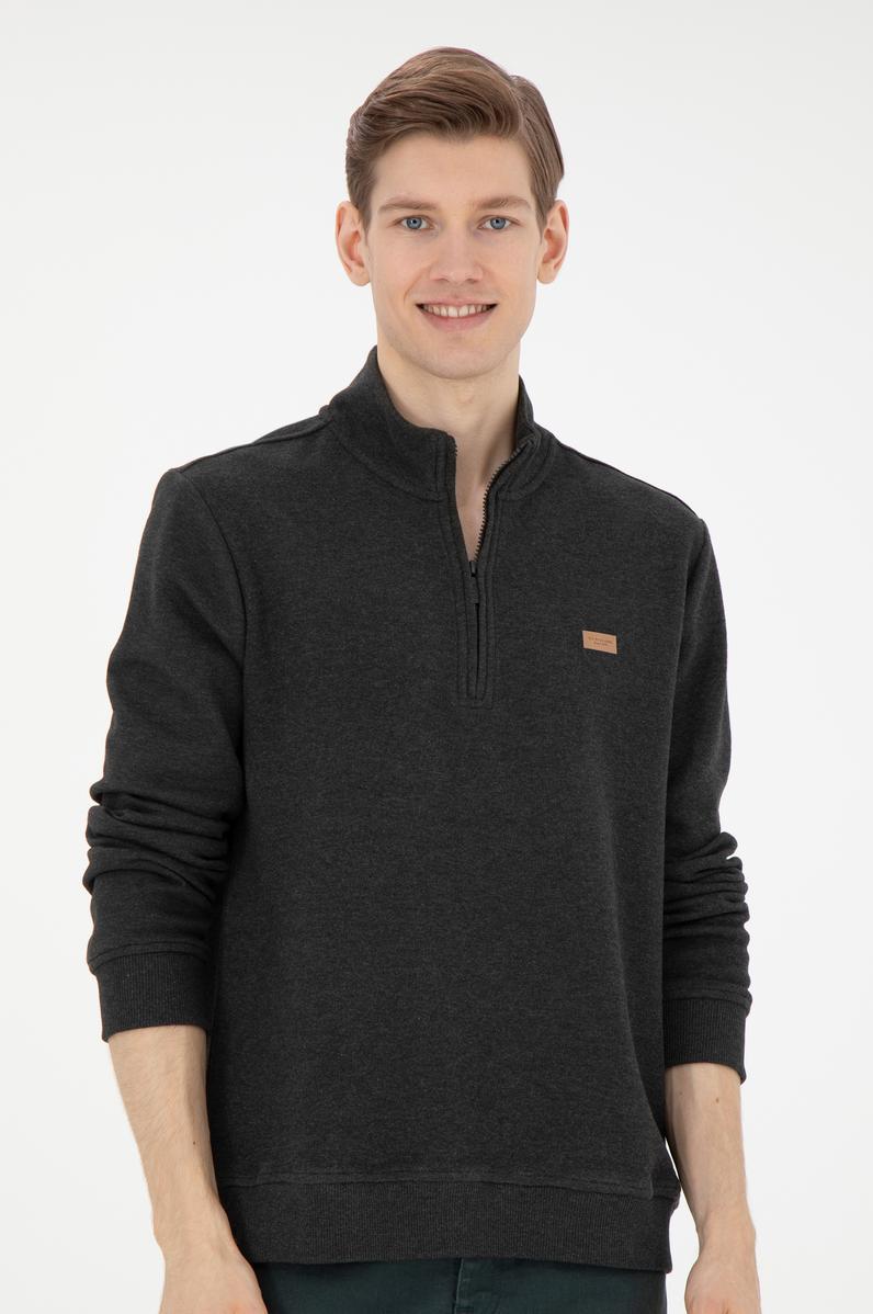 Erkek Antrasit Melanj Sweatshirt