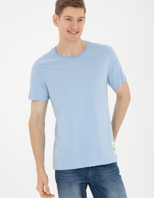 Erkek Açık Mavi Tişört
