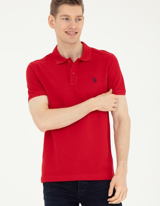 Erkek Kırmızı Basic Tişört