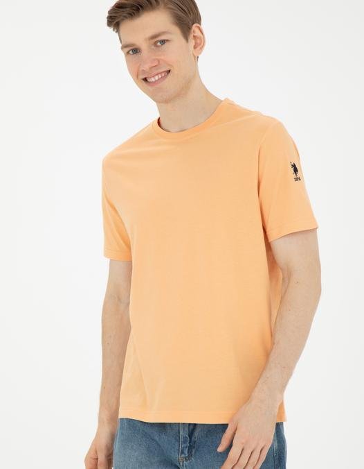 Erkek Turuncu Basic Tişört