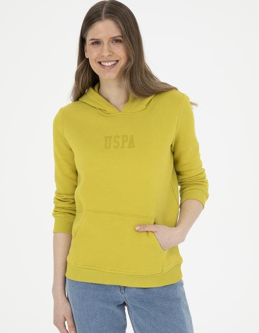 Kadın Fıstık Yeşili Basic Sweatshirt