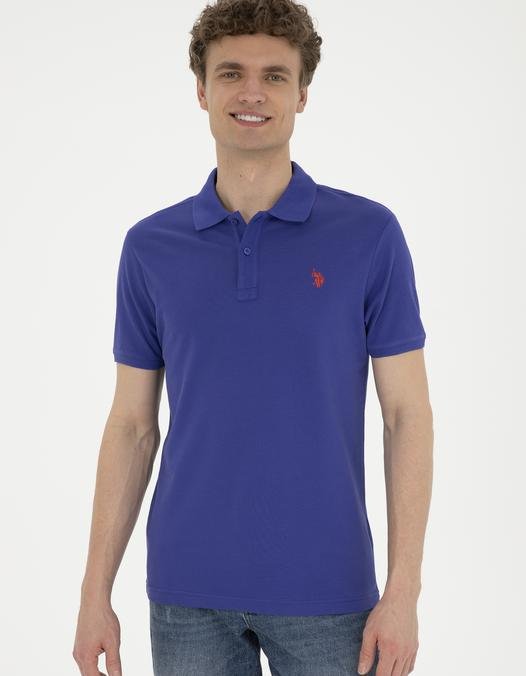Erkek Mavi Basic Tişört