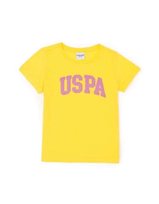 Kız Çocuk Sarı Basic Tişört