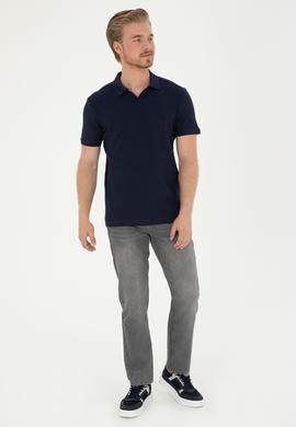 Erkek Gri Jean Pantolon