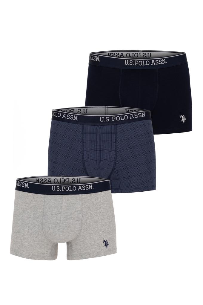 Erkek Lacivert 3'lü Boxer