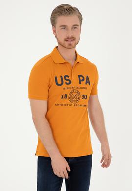 Erkek Slim Fit Polo Yaka Kiremit Tişört
