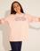 Kız Çocuk Toz Pembe Kapüşonlu Sweatshirt