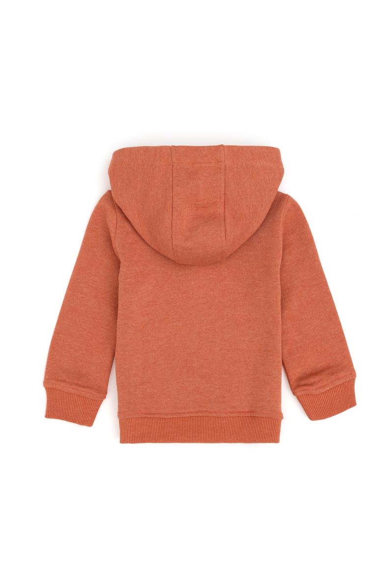 Erkek Bebek Kiremit Melanj Basic Sweatshirt