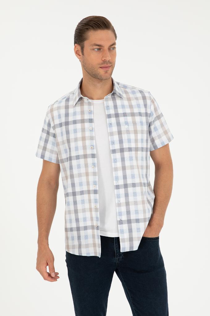 Mavi Regular Fit Kısa Kollu Gömlek