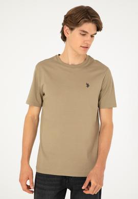 Erkek Haki Basic Tişört