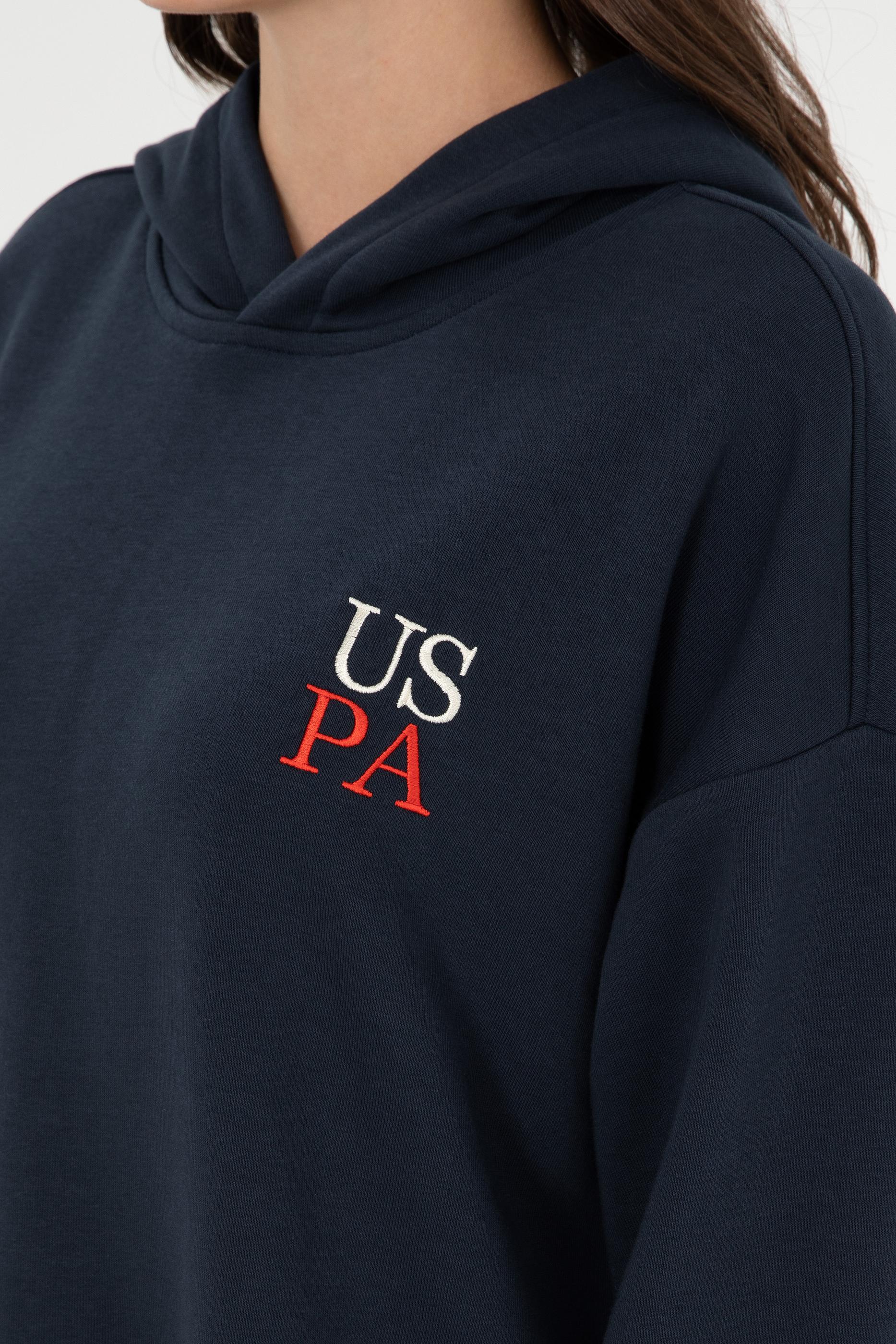 Kadın Lacivert Kapüşonlu Sweatshirt