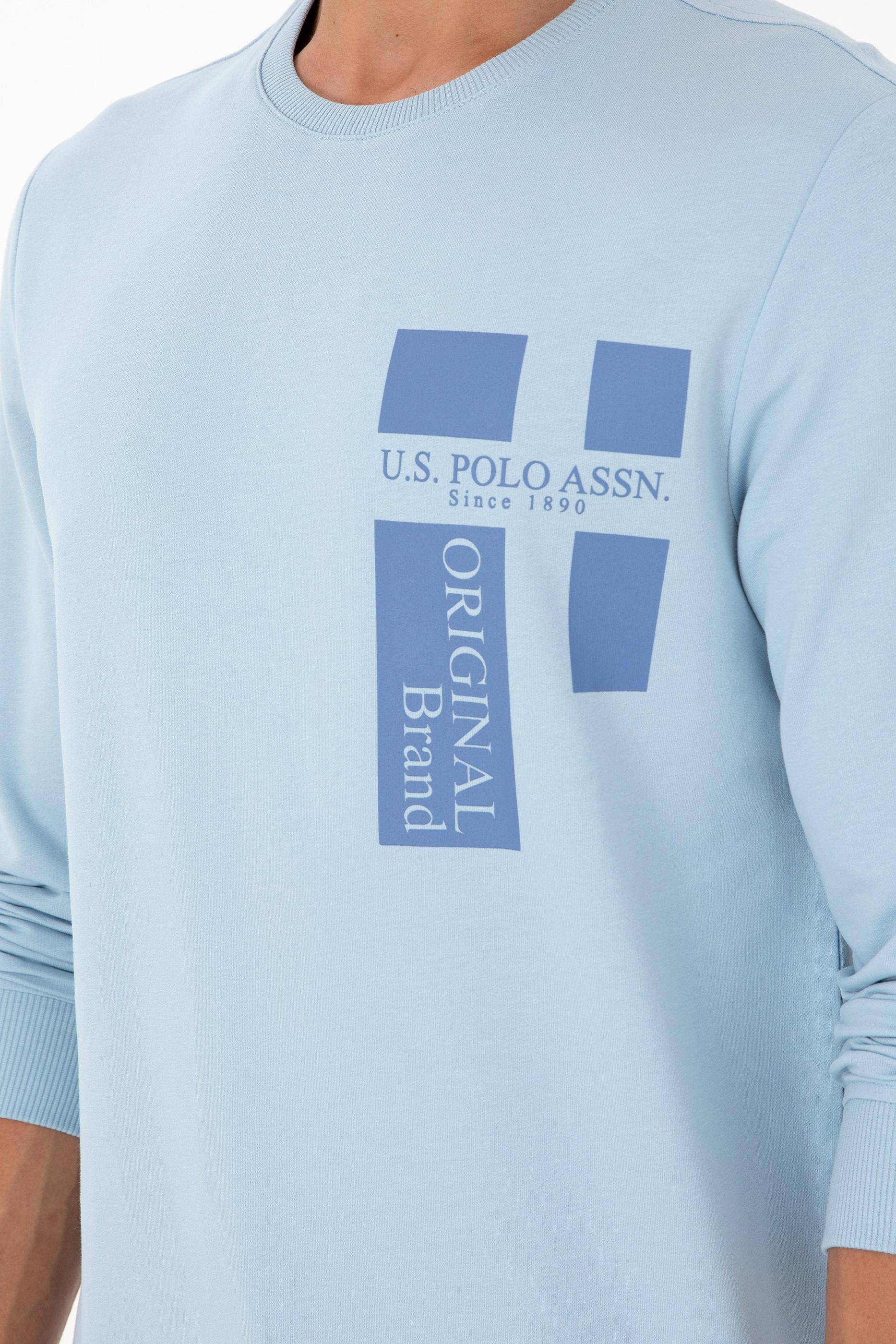 Erkek Açık Mavi Sweatshirt