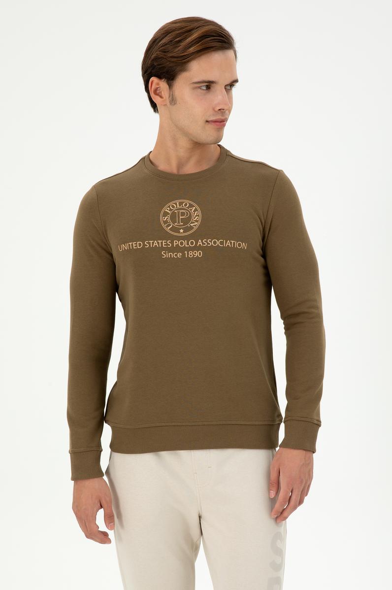 Erkek Haki Sweatshirt