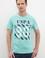 Erkek Mint Yeşili Bisiklet Yaka T-Shirt