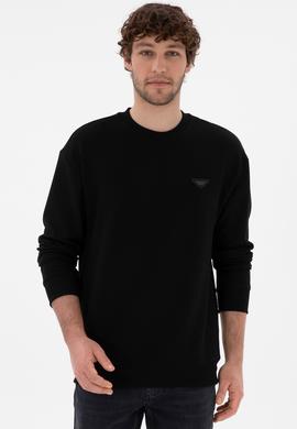 Erkek Siyah Sweatshirt