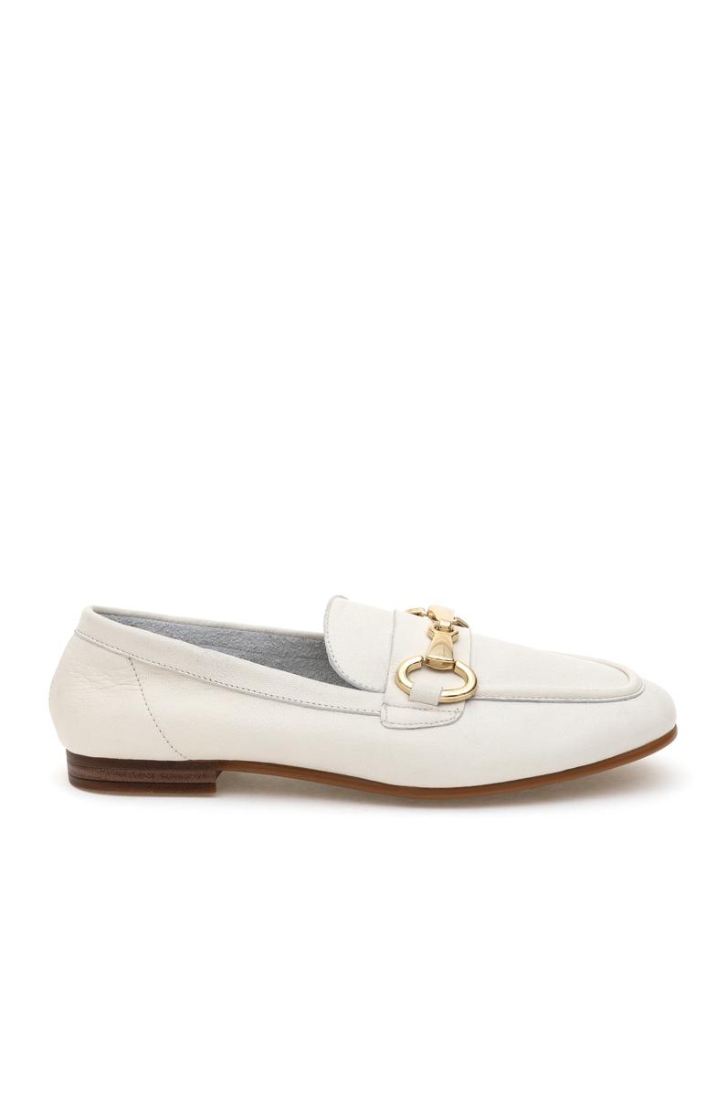 Kadın Krem Loafer