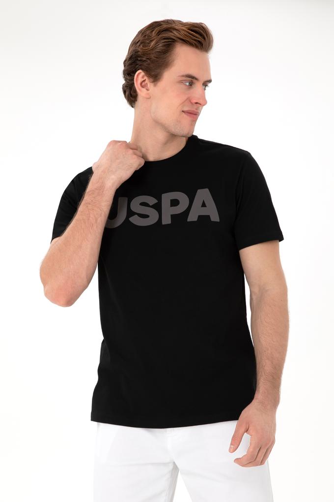 Erkek Regular Fit Bisiklet Yaka Siyah Basic Tişört