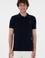 Erkek Slim Fit Polo Yaka Koyu Lacivert Basic Tişört