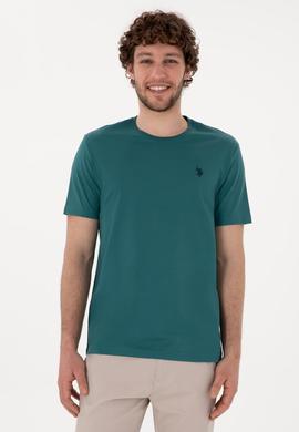 Erkek Koyu Yeşil Basic Tişört
