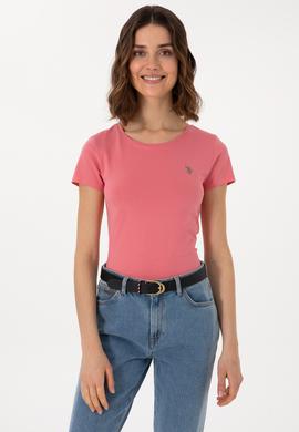 Kadın Pembe Basic Tişört