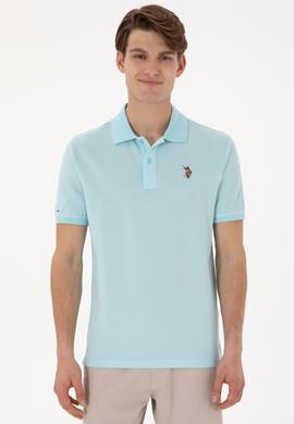 Erkek Regular Fit Polo Yaka Aqua Basic Tişört