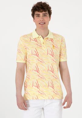Erkek Regular Fit Polo Yaka Açık Haki Tişört