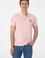 Erkek Slim Fit Polo Yaka Pudra Basic Tişört