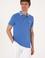 Erkek Slim Fit Polo Yaka İndigo Basic Tişört